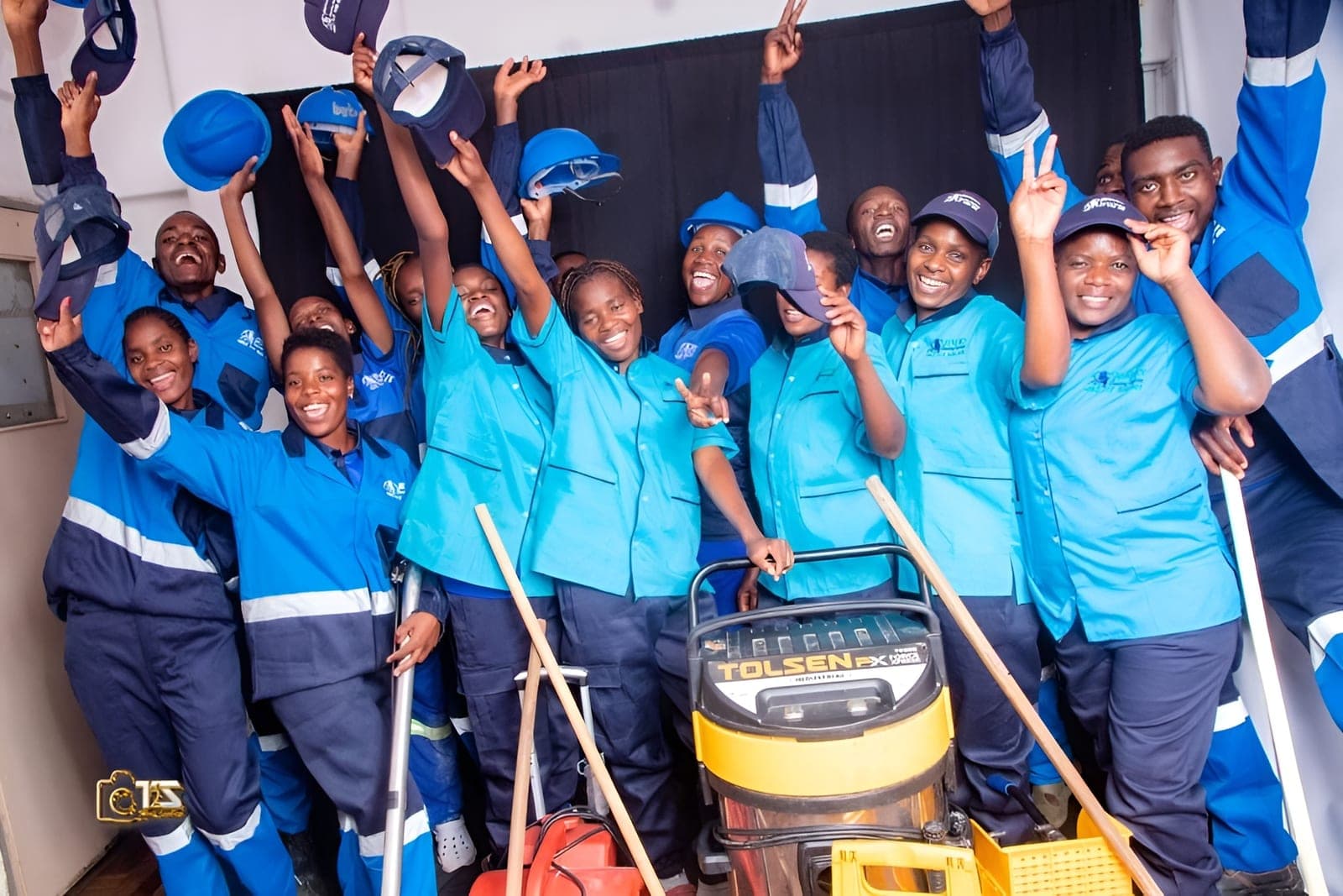 The Brinancy Cleaning Services team in branded uniform